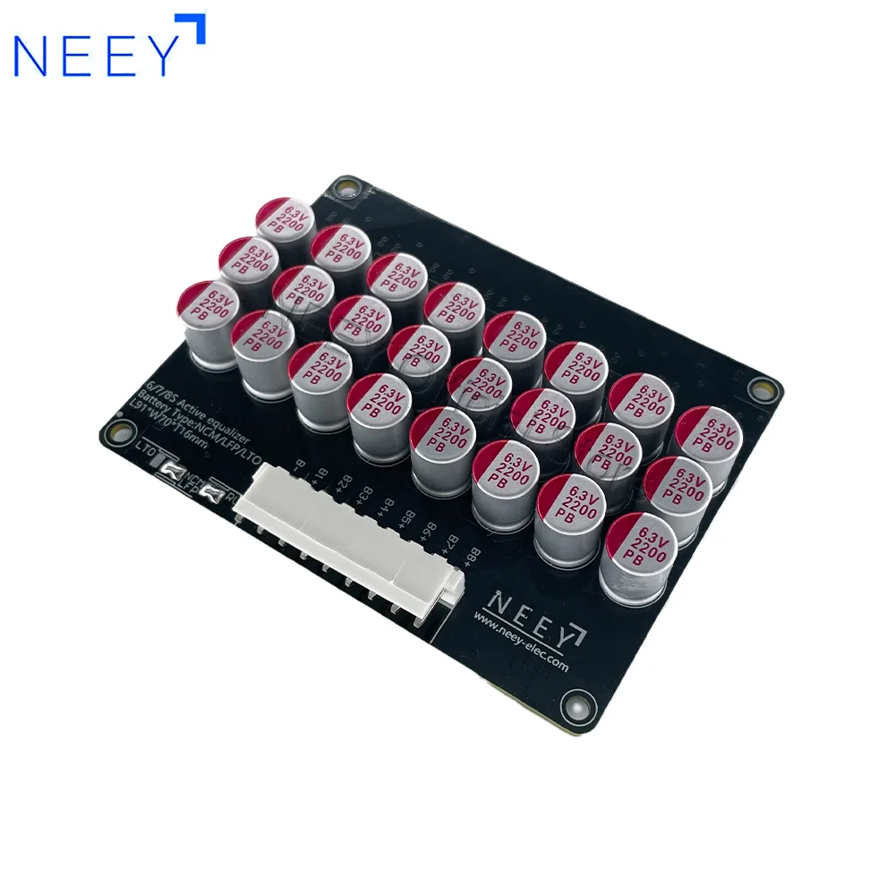 NEEY 5A 이퀄라이저 밸런서 3S 4S 5S 6S 7S 8S 10S12S 14S 16S 17S 18S 19S 20S 21S Lifepo4/리튬 이온/LTO 배터리 에너지 커패시터