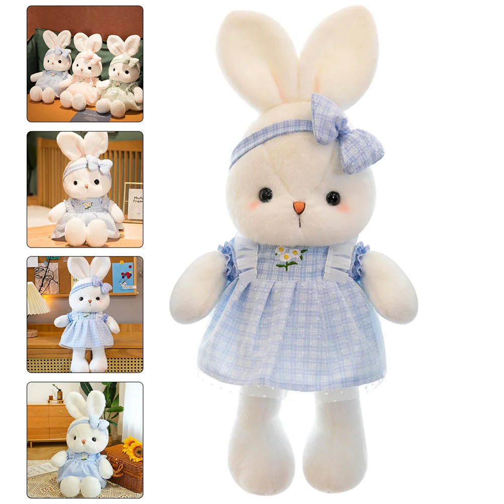 Plush Bunny Toy for Girls Stuffed Animal Teens Decors Rabbit Toys Party Decorations