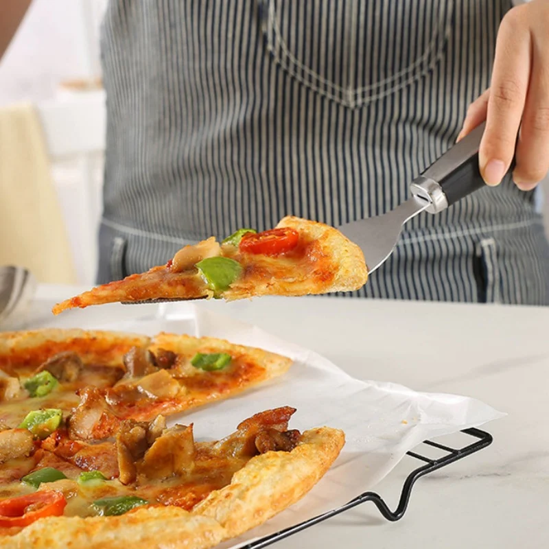 Premium Stainless Steel Kitchen Pizza Cutter Wheel Server Tools Home Knife Waffle Cookies Cake Bread Dough Slicer Baking Gadgets