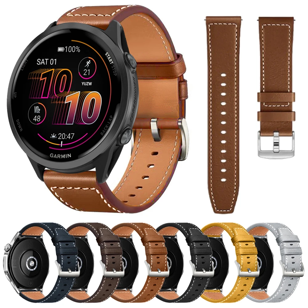 Premium Leather Watch Strap - Soft Replacement Wristband