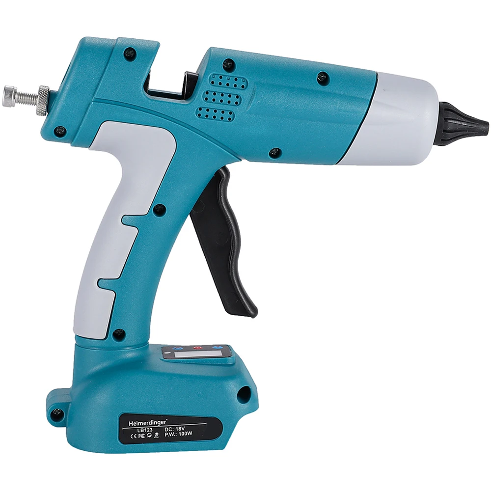 Handheld Cordless Electric Hot Glue Gun for Heimerdinger and Makita 18V Battery, For Arts & Crafts & DIY,with 5 11mm Sticks 5