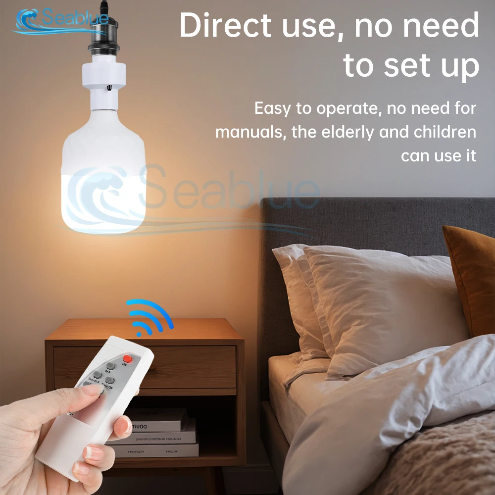 Lamp holder Lamp bulb holder Lamp base Hot infrared smart convertible LED lampholder E27 with IR remote control