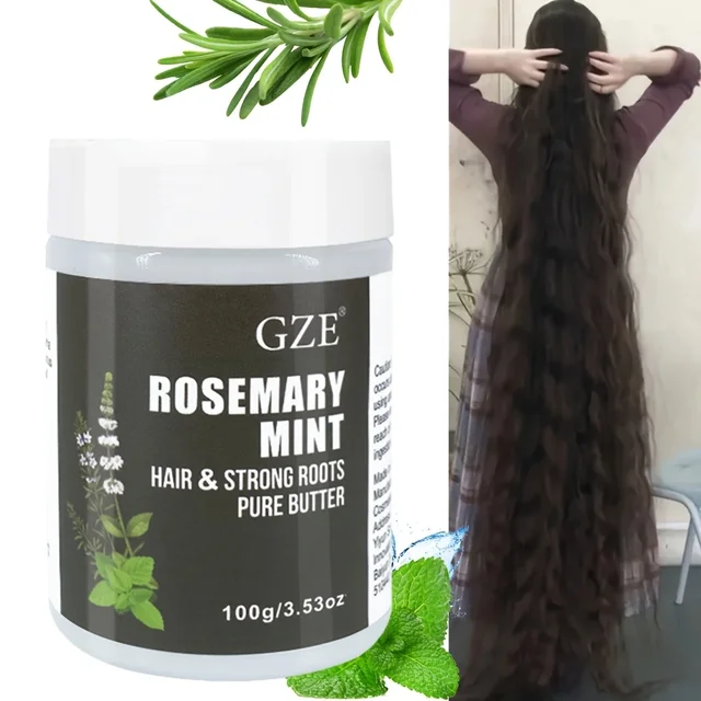 Poupée Greflective Rosemary Mint Hair & Bathing Roots, Croissance naturelle des cheveux et traitement de réparation des dommages pour des cheveux plus forts et plus sains 1