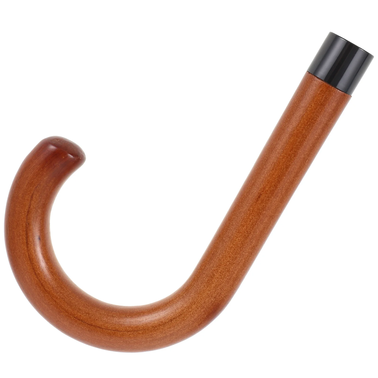 Curved Grip Umbrella Handle Replacement Part Foldable Wood Component For Rain Umbrella Accessories
