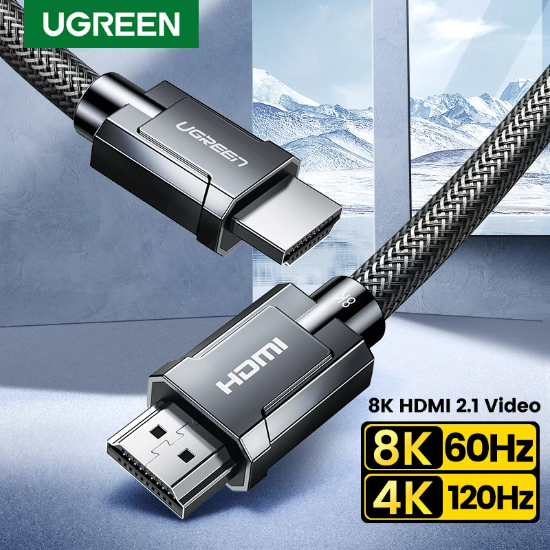 UGREEN HD140 HDMI 2.1, 8K 60Hz, 3m Cable (Black)