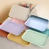 Multiple Colors Rectangular Plastic Pallet Tray Food Bread Pan Storage Tray Hotel Service Tray Dessert Pallet Hotel Service Tray 4