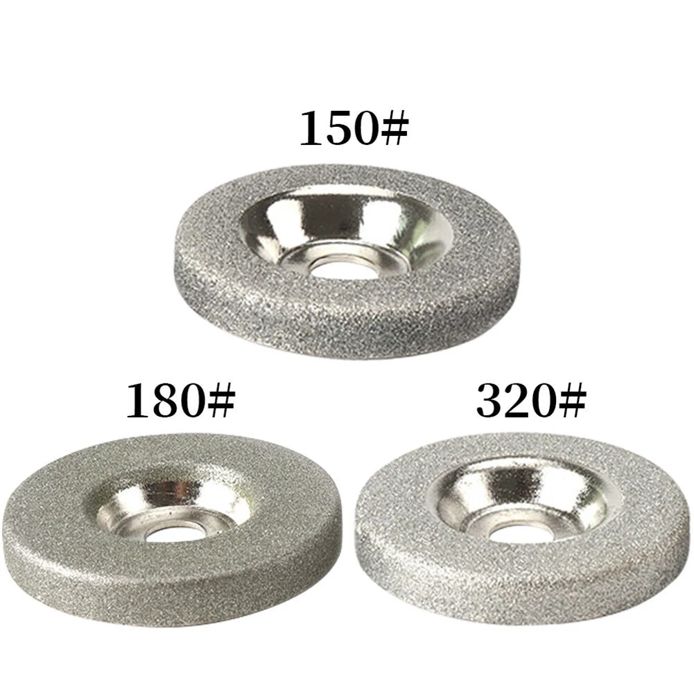 цена Diamond Grinding Wheel 50mm Emery Milling Cutter Circle Sharpener Stone 150#/180#/320# Milling Cutter Tool Disc Whee