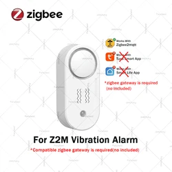 Zigbee Smart Home Siren Alarm with Vibration Detection and Anti - Theft Protection, 110dB Sound (Z2M Vibration Alarm)
