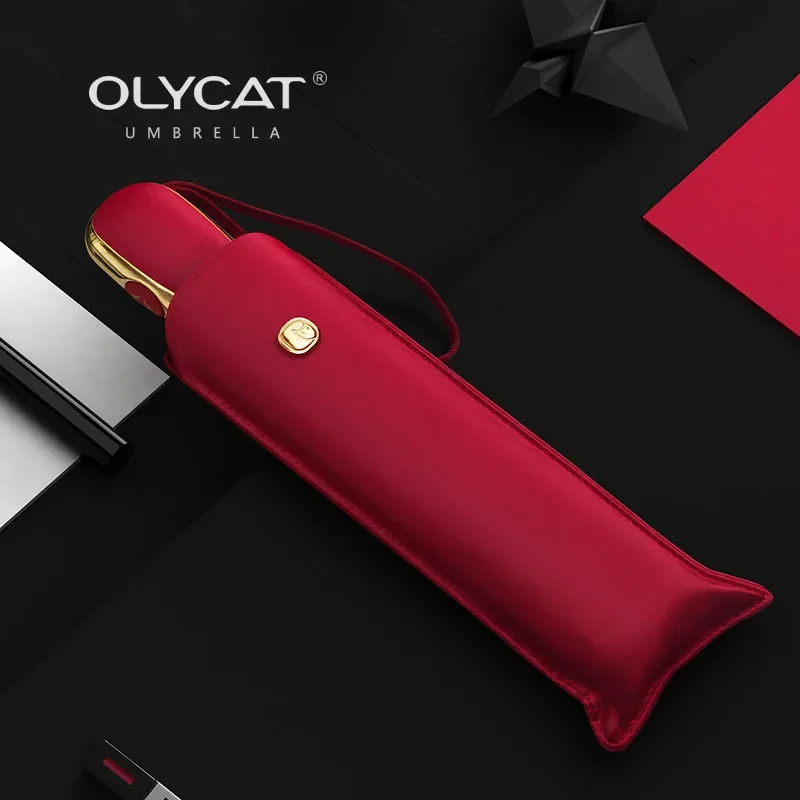 Automatic umbrella Sun umbrella Folding umbrella Luxury Ultralight Umbrella Creative Automatic Sun Umbrella Rain Women Anti UV Parasol Folding Clear Umbrellas Simple Design 1Pcs