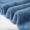 Cashmere Sweater Men's O-Neck Thickened Diamond Sweater Loose Large Casual Knit Backing Winter Wool Sweater 6