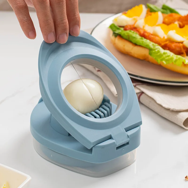 Egg Slicer Boiled Egg With Stainless Steel Cutting Wire Durable Egg Chopper/Divider/Dicer/Cutter  Multifunctional Slicing - AliExpress