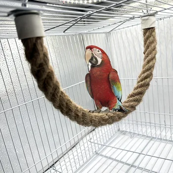 Parrot Rope Swing Perch 1