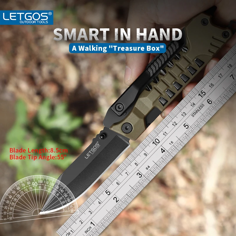 22-in-1 Pocket Folding Knife – Survival Gear Rescue Tool 2