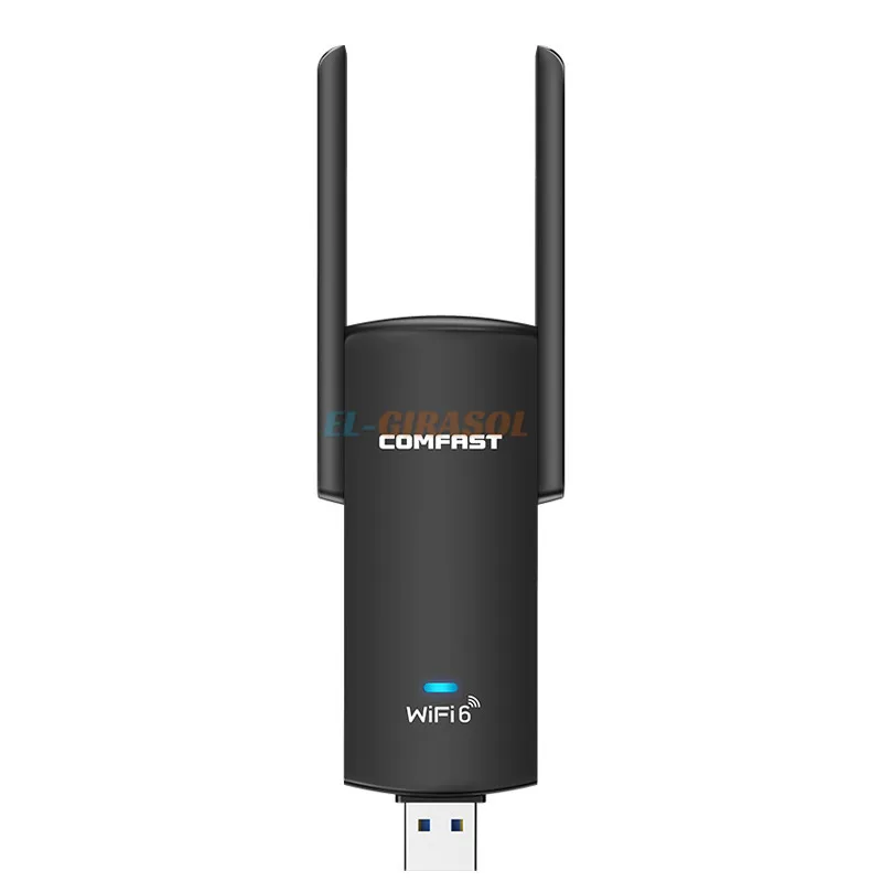 COMFAST CF-953AX Wifi6 USB Adapter Wireless Network Card Receiver Gigabit Dual-Band USB3.0 1800Mbps 2.4G/5.8GHZ