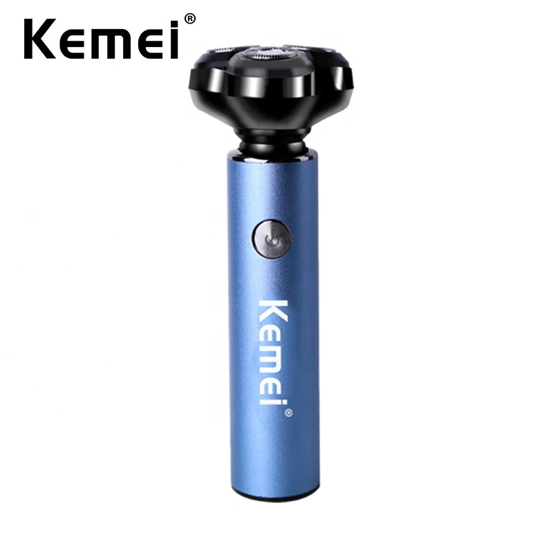 

Kemei Мужская электрическая бритва Машина для бритья Мини Портативный триммер для бороды IPX5 Водонепроницаемый Модный Тип-c USB Аккумуляторная