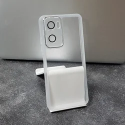 Durable Non-Slip Silicone Phone Case with Enhanced Lens Protection for Redmi K40 (Transparent White)