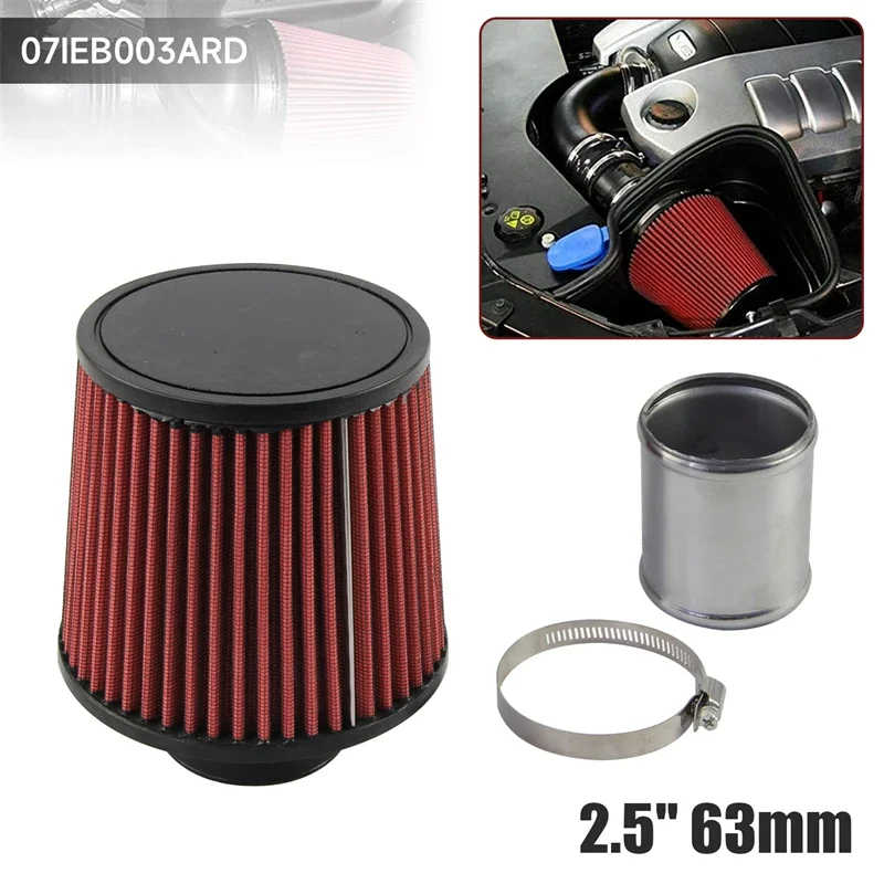 Blue Air Filter Replacement 3 Inch Inlet High Flow Cold Air Intake Filter - 76mm Cone Replacement Dry Filter (Purple) High Flow Air Filter