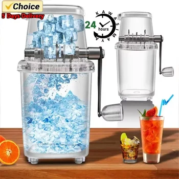 Home Multi-function For Home Kitchen Bar Portable Hand Shaved Ice Machine Transparent Ice Blenders Tools Manual Ice Crusher 1