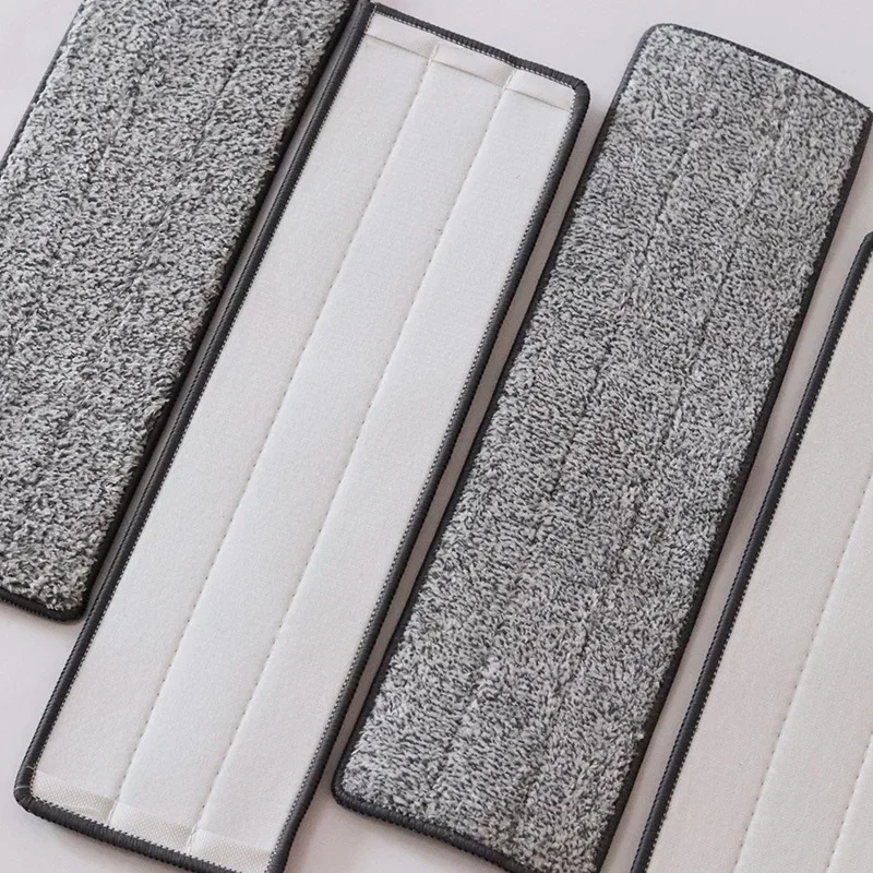 Replace Mop Head Microfiber Replacement Head Floor Cleaning Cloth Pads Flat Squeeze Hand Free Wringing Tools for Home 33x12cm