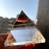 Natural Clear Quartz Crystal Energy Tower Reiki Mineral Pyramid Gemstone Decor 1
