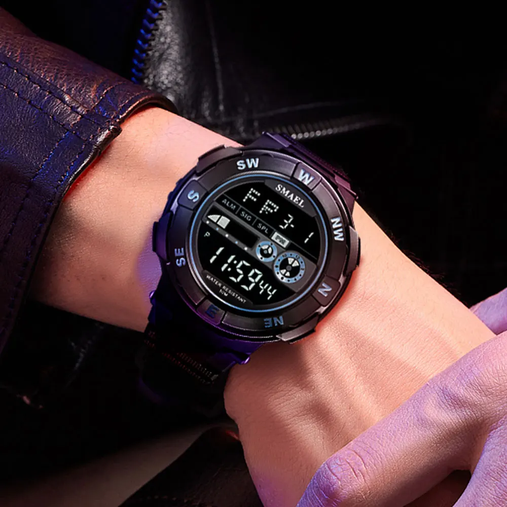2024 New Digital Watch Men's Sports Casual Glow-in-the-dark Waterproof Student Electronic Watch Relogio Masculino Watch for Men