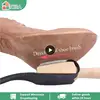 Wood Handle Ballroom Suede Soles Latin Salsa Dance Shoe Cleaning Brushes 1