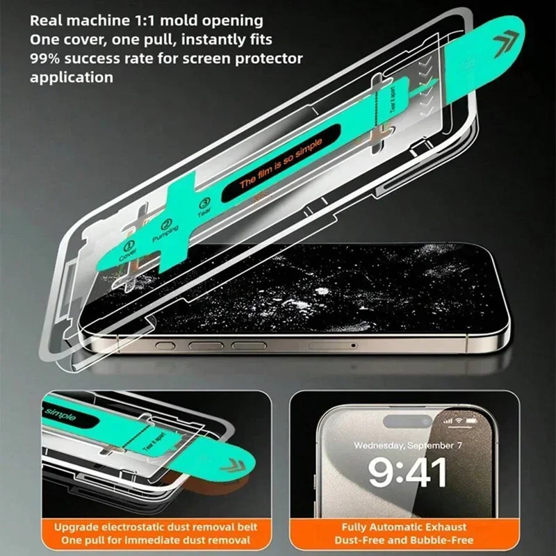 Oleophobic Matte Privacy Screen Protector – 3-Pack, Dust-Free & Easy Installation