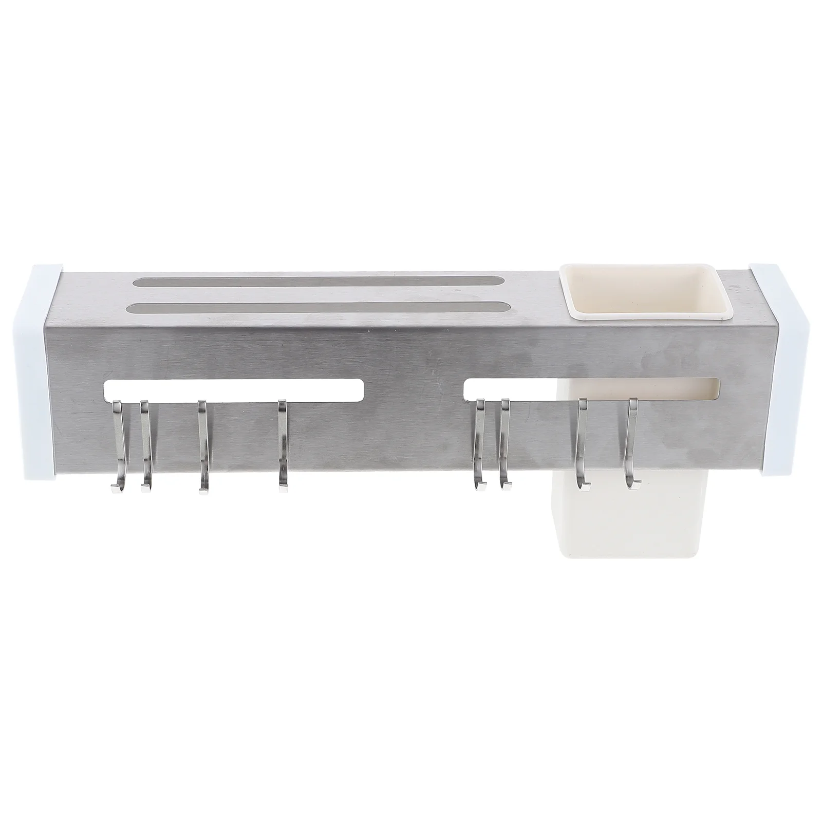 

Stainless Steel Punch-free Wall-mounted Knife Rack Storage (silver 30cm) Compact Chopstick Holder Kitchen Utensils