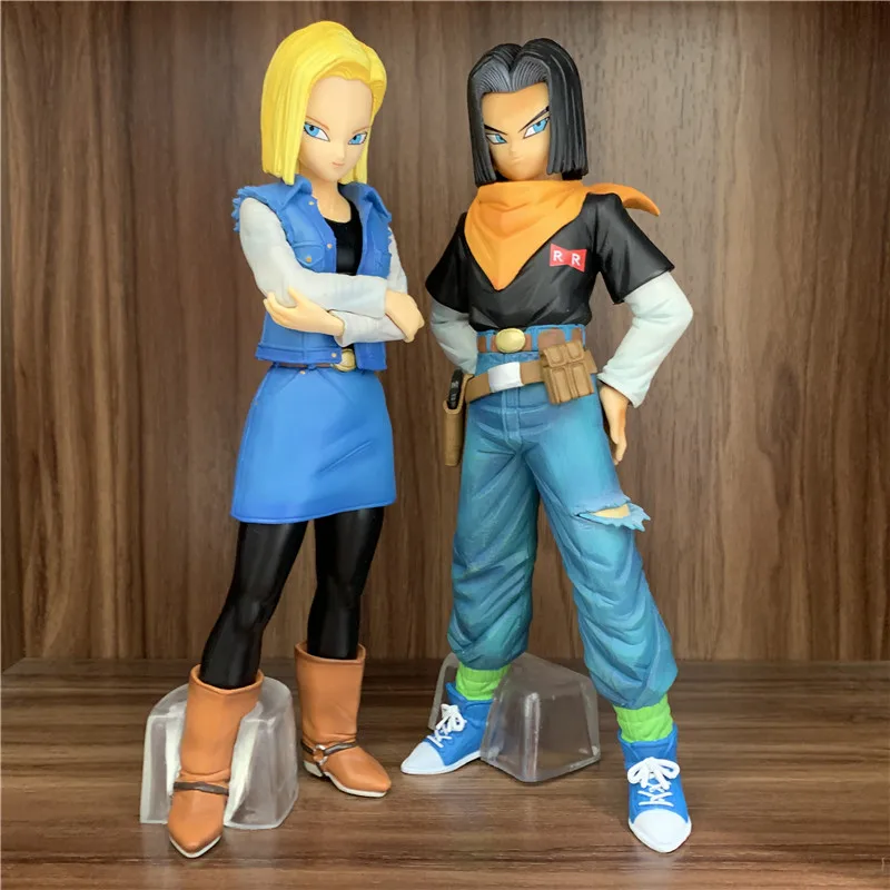 FC Dragon Ball Z Figure Android 17 Android 18 Figure Anime DBZ Red