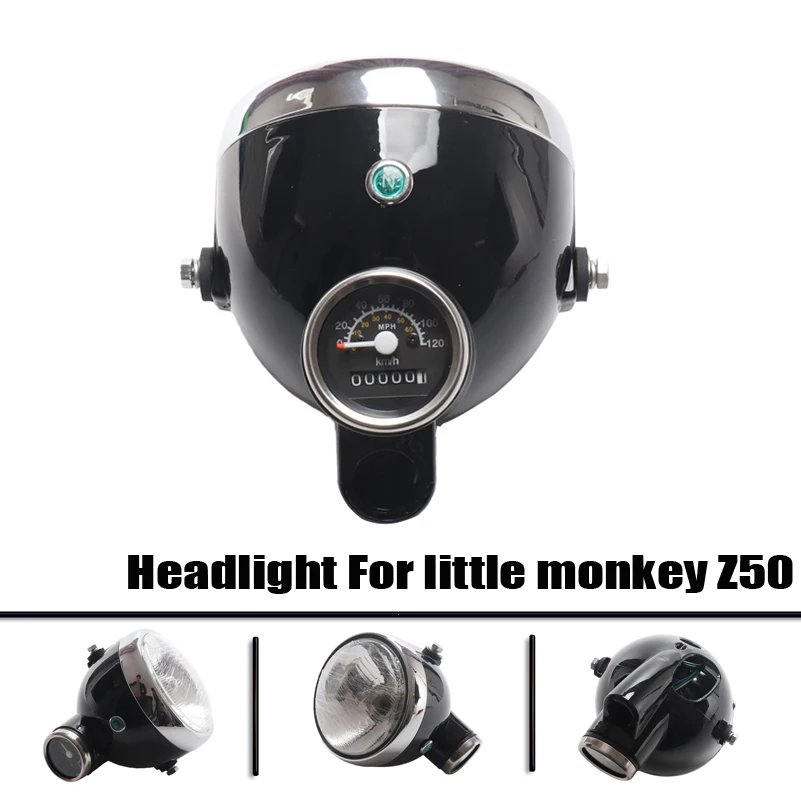 

Lighthouse Motorcycle Front Headlamp Headlight Fit for macaquinho Z50 Little Monkey Small Motorcycle Headlight