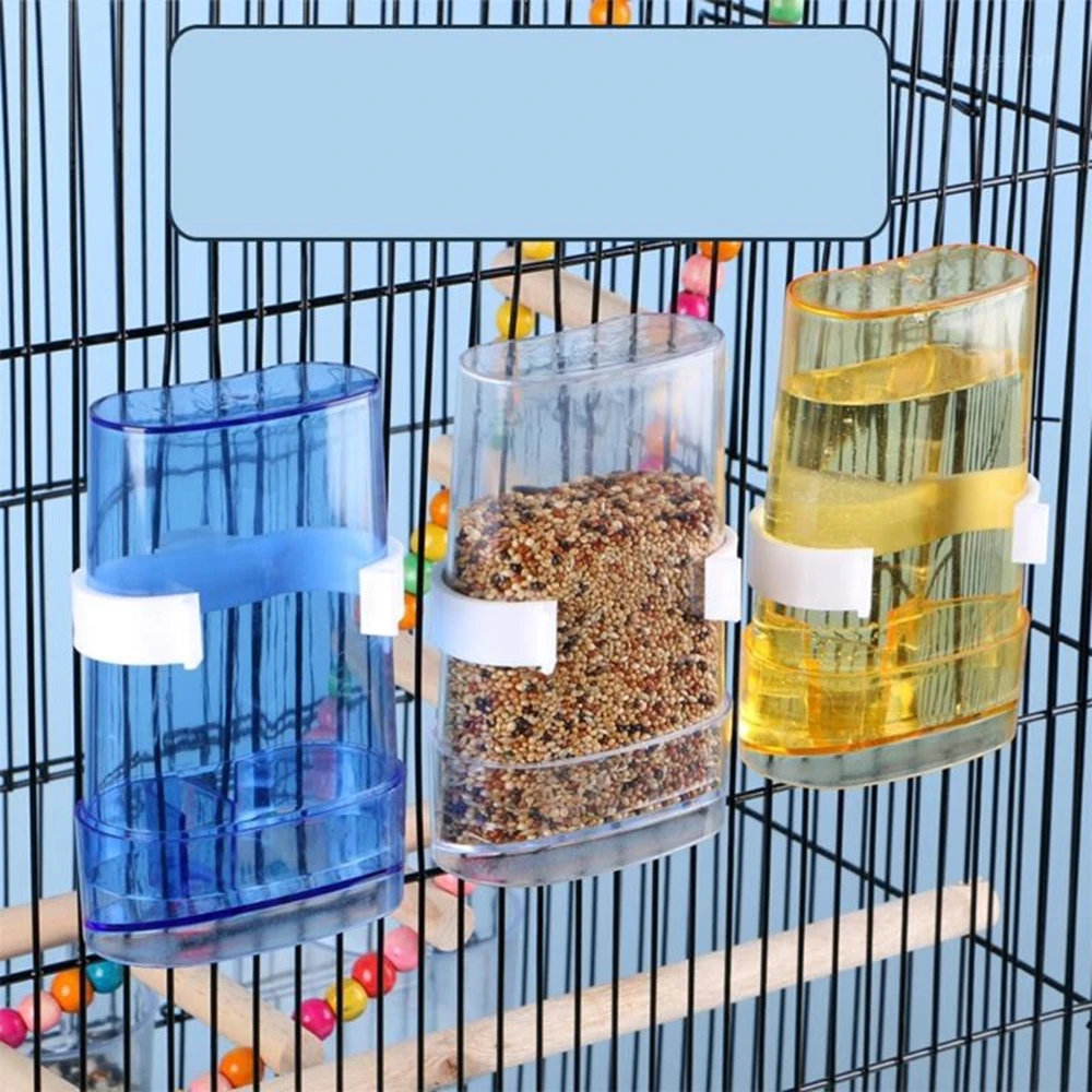 

Large Bird Feeder Food Water Feeding Plastic Automatic Drinker Parrot Pet Parrot Drinking Cup Pet Bird Supplies Dispenser