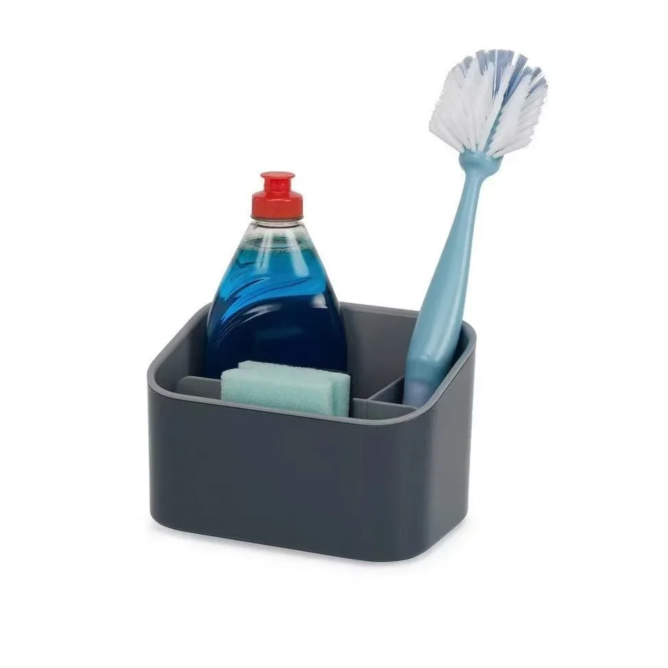 Multifunctional Kitchen Storage Rack with Sponge and Cloth Holder