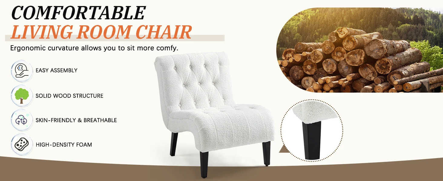 Teddy fabric chair