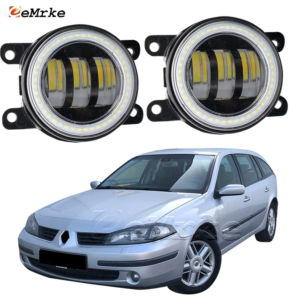 

2x Led Angel Eye DRL Daytime Running Light for Renault Laguna 2 Phase II Typ G 2005 2006 2007 BG0/1 KG0/1 Fog Lights Assembly