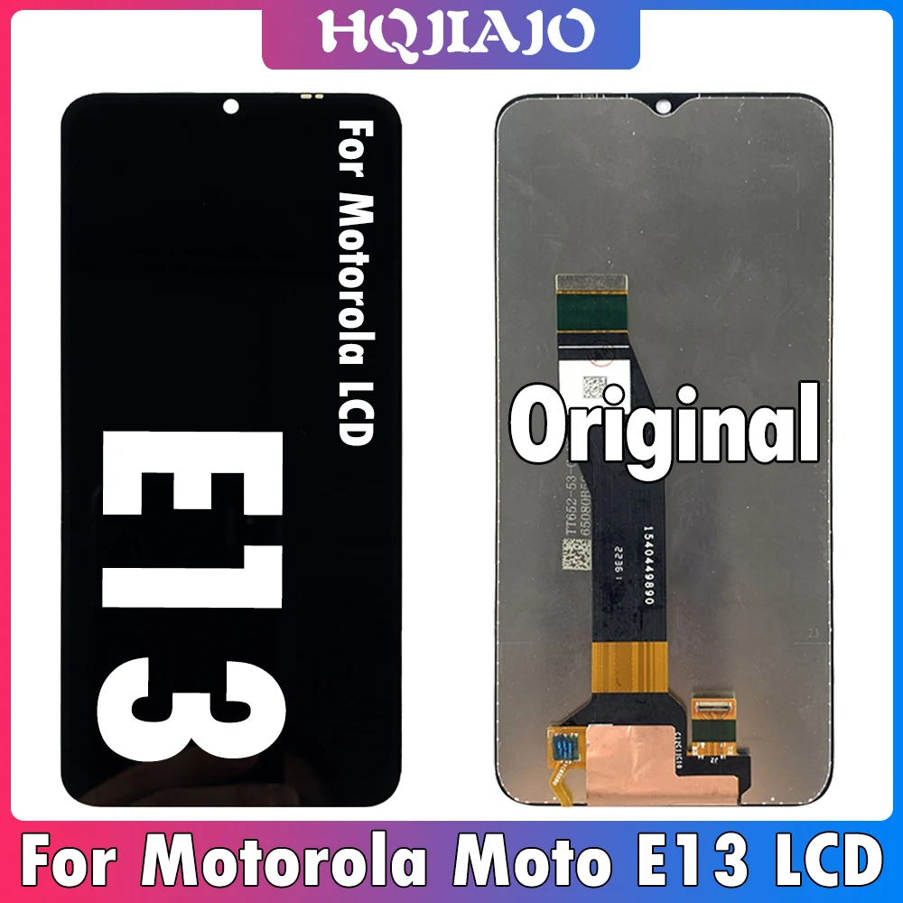 Écran LCD + Vitre Tactile Assemblés Pour Motorola Moto E13 - Noir - Remplacement Complet Sans Châssis - Neuf