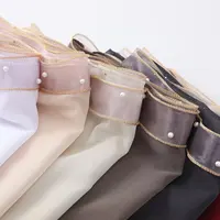 New Bubble Chiffon Hijab Scarves Women Muslim Shawls Beaded Headscarf Wraps Turban Islam Clothing Solid Bandana Bufandas Muffler