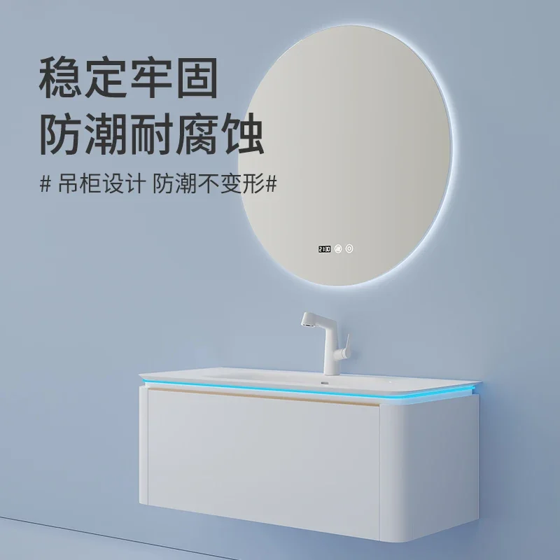 Bathroom Cabinet Ceramic Whole Washbin Modern Minimalist Bathroom Table Hand Washing Washbasin Cabinet