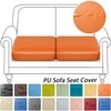 PU Leather Couch Cushion Sofa Covers Waterproof Stretch Couch Seat Slipcovers for Banquet Living Room Couch Furniture Protector 1
