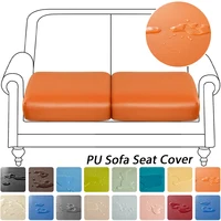 PU Leather Couch Cushion Sofa Covers Waterproof Stretch Couch Seat Slipcovers for Banquet Living Room Couch Furniture Protector 1
