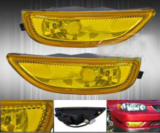 

Brand New A Pair Driving Front Bumper Fog Yellow Light Lamps Lights For Toyota Corolla 2001-2002