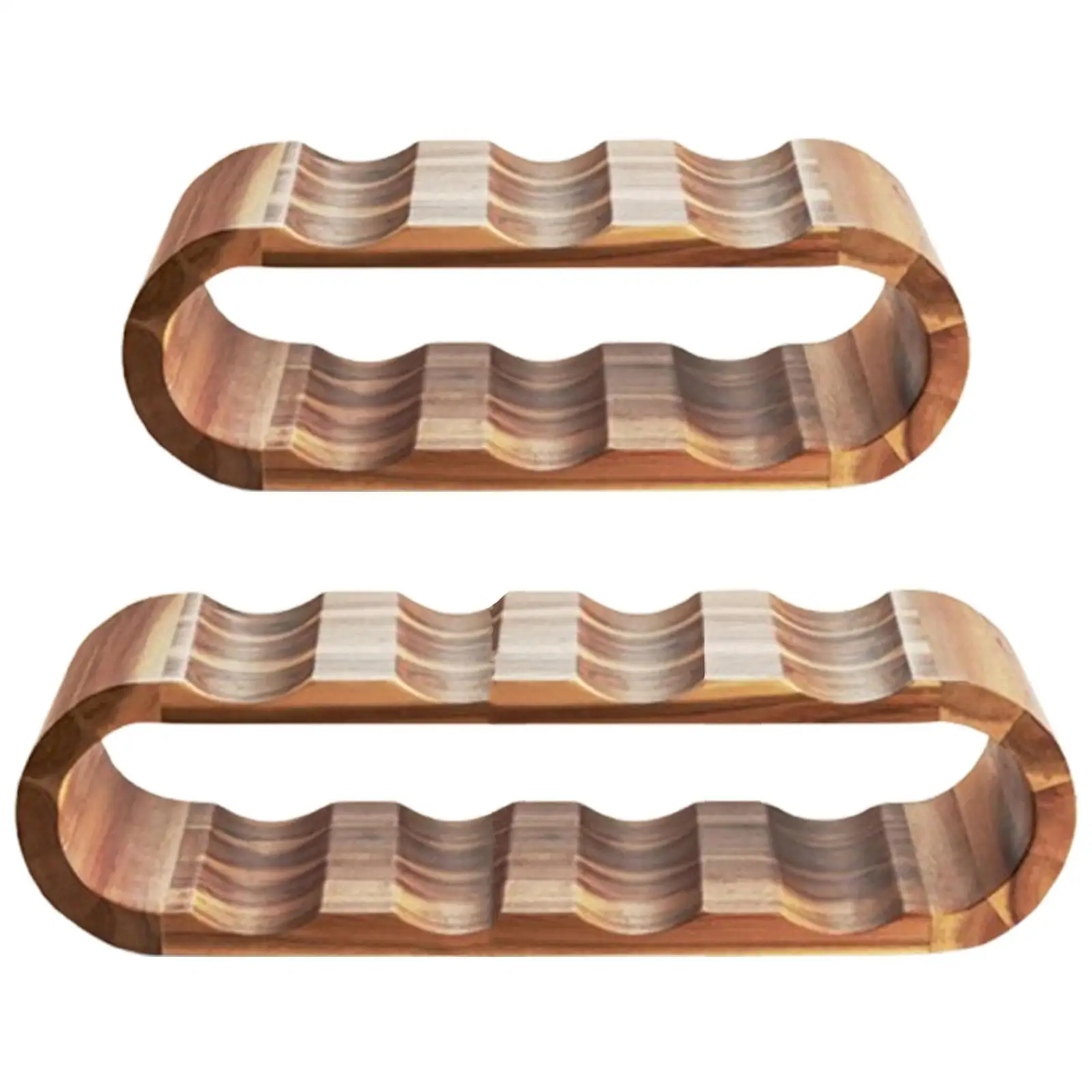 Wood Wine Rack Bottle Organizer Wine Cellar Storage Bracket Holder Wine Stand for Cabinet Countertop Bar Living Room Decoration