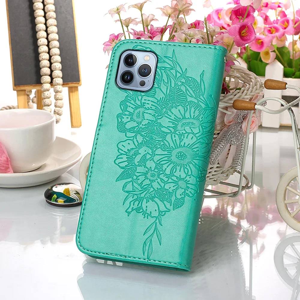 Leather Flip Wallet Case - Elegant and Protective Cover