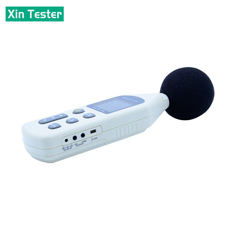 Xin Tester 30~130db Digital Sound Level Meters logger Decibel Noise Tester Audio detector Automotive Microphone GM1356 4