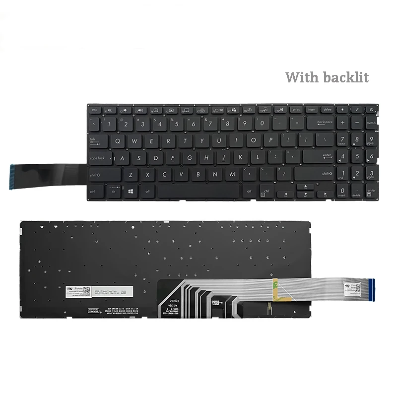 Новая русская клавиатура для Asus Mars15 X571 X571G X571GT X571GD X571U X571F VX60GT VX60G K571 K571GT F571 F571G F571GT RU, Черная