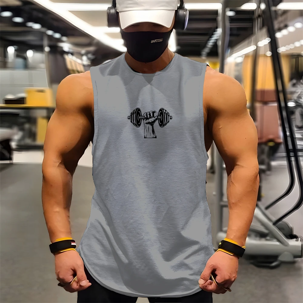 

Мужская одежда, летние майки для тренажерного зала, быстросохнущая Спортивная одежда для тренировок и баскетбола, футболка без рукавов, жилет для фитнеса