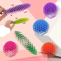 Fidget Worm Elastic Mesh Worm Unpacking Morphing Fidget Toy Six Sided Pressing Stress Relief Squishy Worms Stress Relief Toys 2