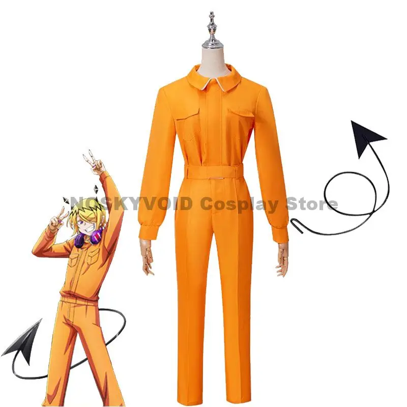 

Mairimashita! Iruma-kun 3 Shax Reed Cosplay Costume And Demon Tail Halloween Party Shax Lied Anime Costumes