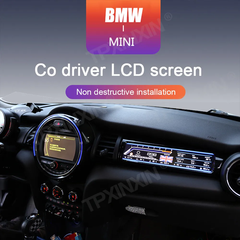 

Latest For BMW Mini F55 F56 F57 2015-2020 Car Digital Cluster Co-pilot Sports Instrument LCD DisplayScreen Dashboard Speedometer
