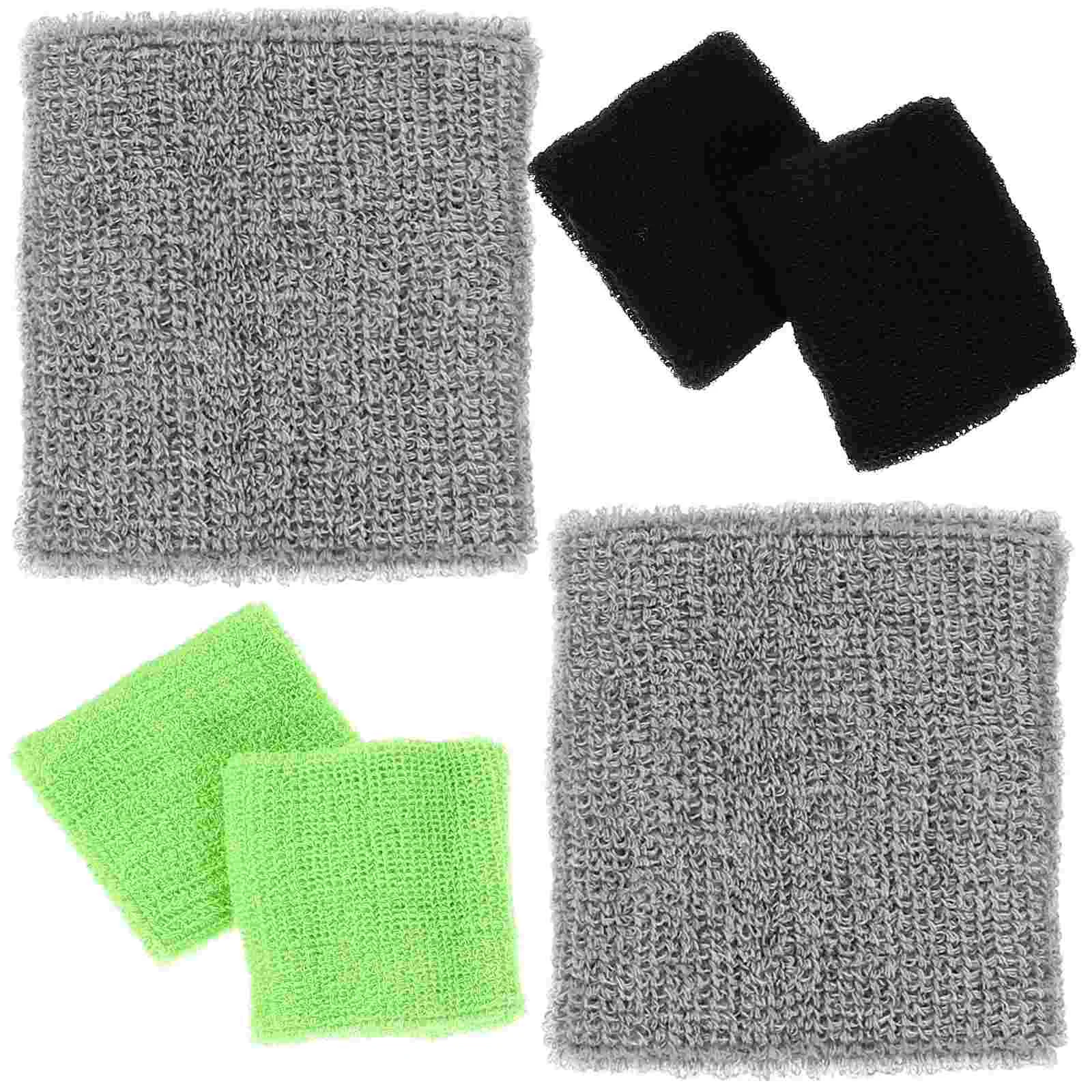 6 Pcs Sweat-absorbent Wristband Sports Bands Head Girl Elastic Strap Wraps Polyester Fitness fashion new sports knitted wristbands fitness running compression sweat sweat anti sprain protective gear wristband