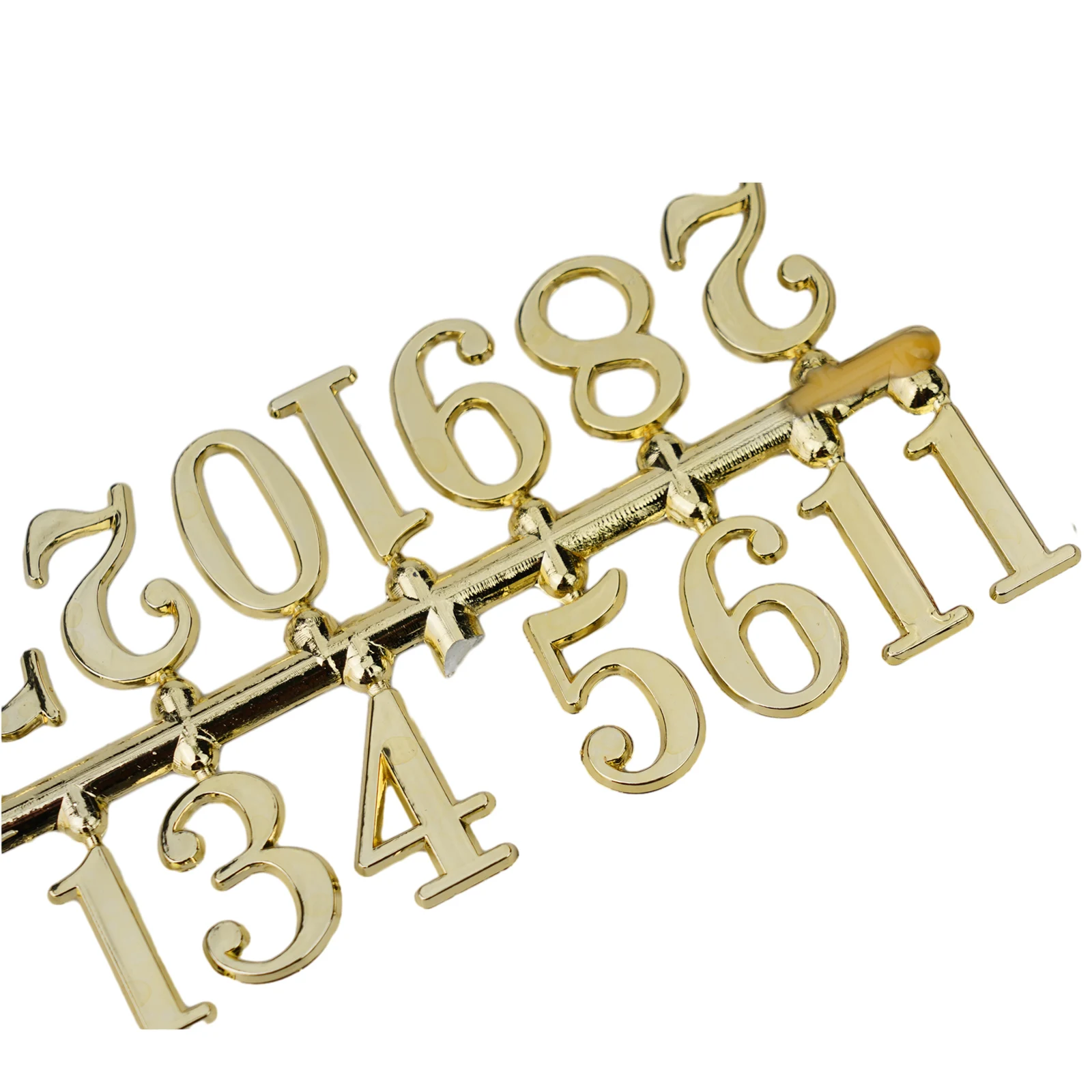 Description Picture 5 of item1 Set Clock Number Plate Roman Arabic Tricolor Clock Part DIY Clock Numbers Quartz Needle Wall Clock Replace Needle